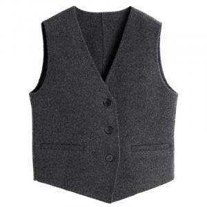 Женская майка-безрукавка с V-образным вырезом ELLE, серый