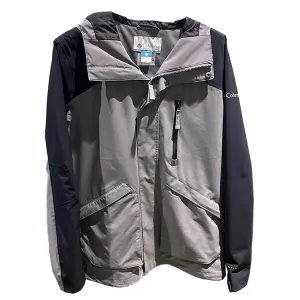 Columbia Мужская ветровка для походов водонепроницаемая и ветрозащитная серая, Gray-023