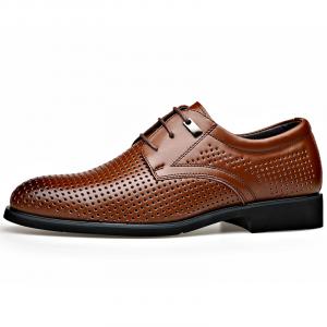 LUOMAIKE Мужские туфли дерби на низком ходу коричневые, цвет Brown