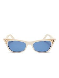 VALENTINO GARAVANI EYEWEAR солнцезащитные очки «кошачий глаз», белый