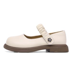 Детская кожаная обувь для детей HBRK, бежевый