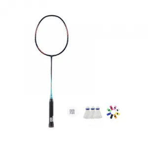 LINING Ракетка для бадминтона Ball Control тип для защиты и атаки начальный уровень одиночная рукоятка Blue