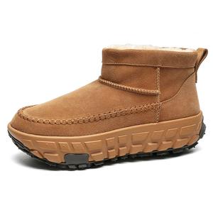 KAQIAODI термостойкие, износостойкие, нескользящие короткие зимние ботинки унисекс Cachiotti, Chestnut