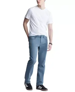 Прямые брюки Straight Six Men's Freedom Flex Buffalo David Bitton, синий