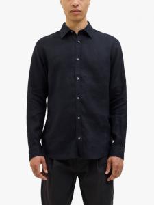 Льняная рубашка Regular Fit Jack & Jones, Black