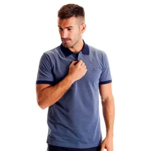 Поло с коротким рукавом Gant Oxford Rugger Pique, синий