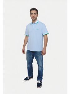 светло-голубая рубашка-поло Tom Tailor