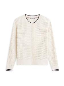 Вязаный кардиган TOMMY HILFIGER, кремовый