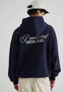 Худи PROHIBITED Hoodie, Navy/Dark Blue