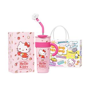 Sanrio Термокружка My Melody Hangyodon Hello Kitty с милым мультяшным принтом, синяя, 700 мл/1200 мл