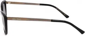 Дизайнерские солнцезащитные очки «кошачий глаз» серого цвета от Jimmy Choo, Glitter Grey