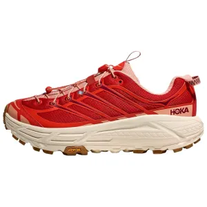 HOKA ONE ONE Кроссовки для бега Mafate Three 2, износостойкие, низкие, повседневные, унисекс, красные