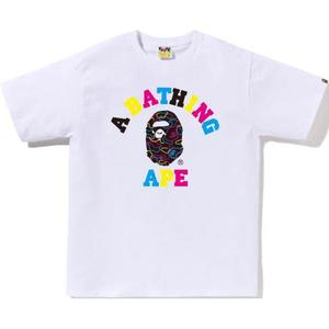 Футболка Bape Neon Camo College A BATHING APE, белый