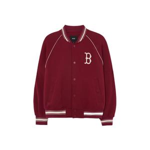 MLB Бейсбольная куртка Boston Red Sox Cultive унисекс бордового цвета