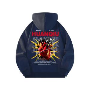 Толстовка Unisex Hooded Moderate Heavyweight HUANQIU, темно-синий