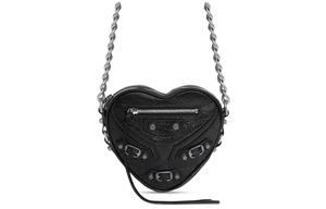 Le Cagole Heart Mini Bag Black Balenciaga