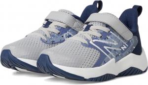 Кроссовки New Balance Kids Rave Run v2 Bungee Lace with Top Strap, цвет Raincloud/Dream State/Nb Navy