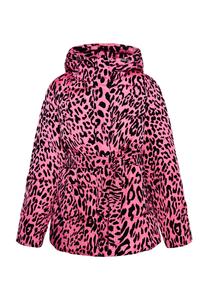 Пуховик faina Steppjacke Mit Leo Print, розовый