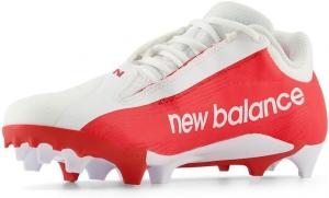 Кроссовки New Balance Unisex-Adult Burnx4 Lacrosse, White/Red