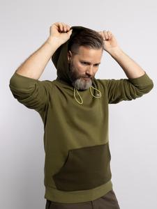 Толстовка FORSBERG Hoodie mit reflektierendem Logo, оливковый