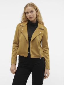 Куртка из искусственной кожи, стандартного кроя Vero Moda, коричневый