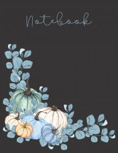 Notebook: Autumn Composition Notebook 8.5 x 11 Checked Journal Notebook 120 pages (Independently published)