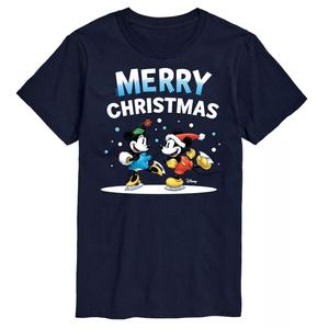 Футболка 's Big & Tall с рисунком Merry Christmas Disney, синий