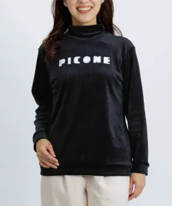 Пуловер с начесом и аппликацией логотипа Studio Picone, цвет Black (001)