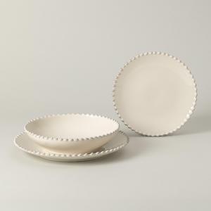 КОМПЛЕКСНЫЙ ОБСЛУЖИВАНИЕ Creme PEARL: набор из 12 предметов на 4 персоны Costa Nova, кремовый