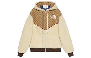 Футболка The North Face Gg Canvas Shearling Jacket GUCCI, экрю