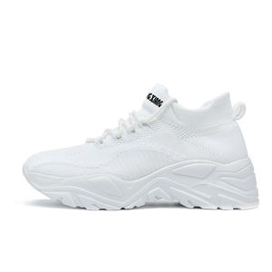 Нескользящие дышащие низкие повседневные туфли унисекс Singing, White