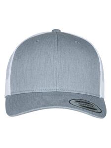 Бейсболка Flexfit Trucker, цвет heather/white