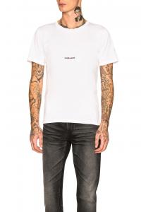 Футболка с логотипом Saint Laurent, белый