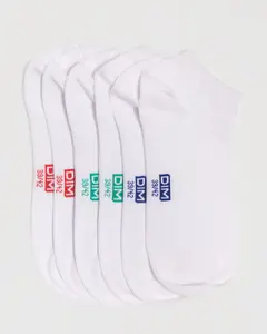 Упаковка из трех пар мужских носков длиной до щиколотки Dim, белый