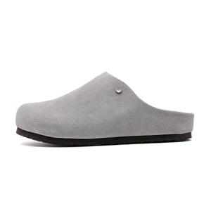 FAPAI Унисекс серые тапочки с закрытым носком устойчивые к истиранию, цвет Gray