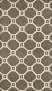 Ковер SAFAVIEH, 69 x 115 см, Cedar Brook Collection, Grey & Ivory, ручной работы из джута, идеален для помещений с высокой проходимостью: прихожая, гостиная, спальня (CDR228D)