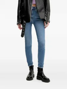 Джинсы с высокой талией Karl Lagerfeld Jeans, синий