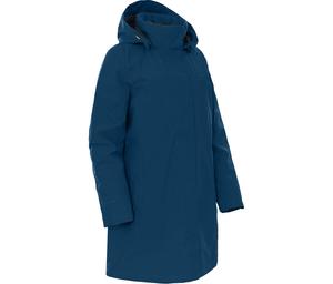 BERGSON Зимнее пальто теплое утепленное, водонепроницаемость 20000 мм водяного столба, синее