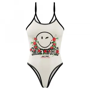 Купальник Otso Smiley World Vintage, белый