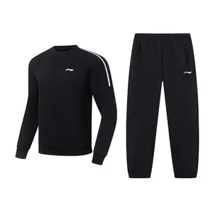 Li-Ning Casual Sportswear Unisex, set (черный pullover sweatshirt+черный sports pants)