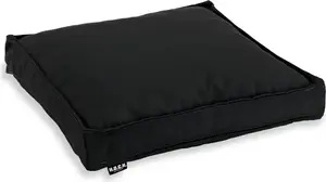 Подушка для сиденья HOCK Classic Uni Outdoor - 50x50x5 см, подушка для стула на открытом воздухе - водонепроницаемая, черная