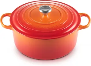 Кастрюля с чугунным покрытием Le Creuset, 8500 мл, оранжевый