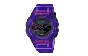 CASIO Мужские часы с жидкокристаллическим/аналоговым двойным дисплеем серии Black