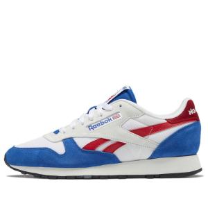 Беговые кроссовки Reebok Classic Leather 'Make It Yours - White Vector Red Blue', синий