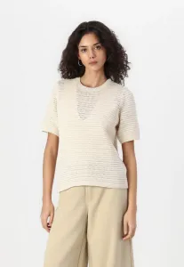 Slfvinna structure o neck basic tshirt Selected, Birch