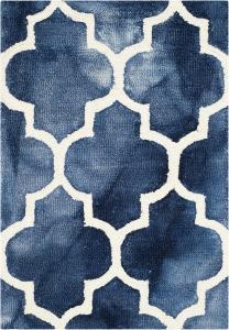 Ковер SAFAVIEH, 61 x 92 см, Dip Dye Collection Navy/Ivory DDY535N ручной работы марокканский акварельный премиум шерстяной