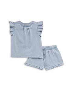 Детский комплект "Indigo" - топ и шорты для девочек Splendid, синий