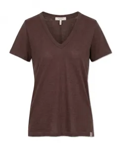 Футболка с V-образным вырезом Rag & Bone, коричневый