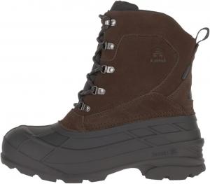 Мужские зимние ботинки Kamik Fargo 2 Wide - утепленные 145 г снежные ботинки - водонепроницаемые широкие, темно-коричневый
