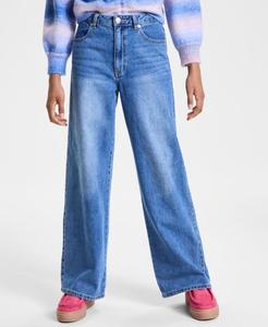 Джинсы с широкими штанинами для девочек постарше With Jules, Medium Blue